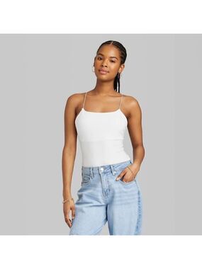 Wild Fable Spaghetti Strap Bodysuit Large NWT